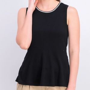 41 Hawthorn sleeveless knit crew neckline top